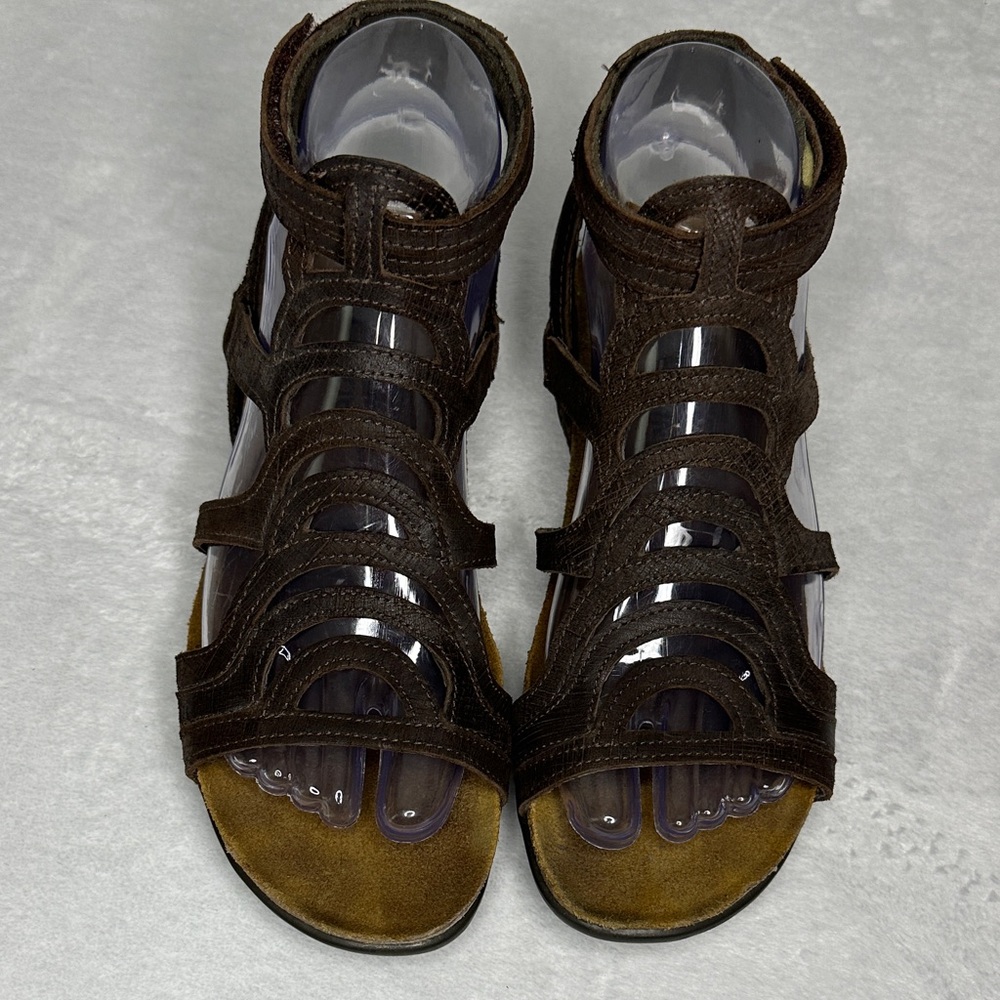 Naot Sara Gladiator Dark Brown Strappy Sandals 37